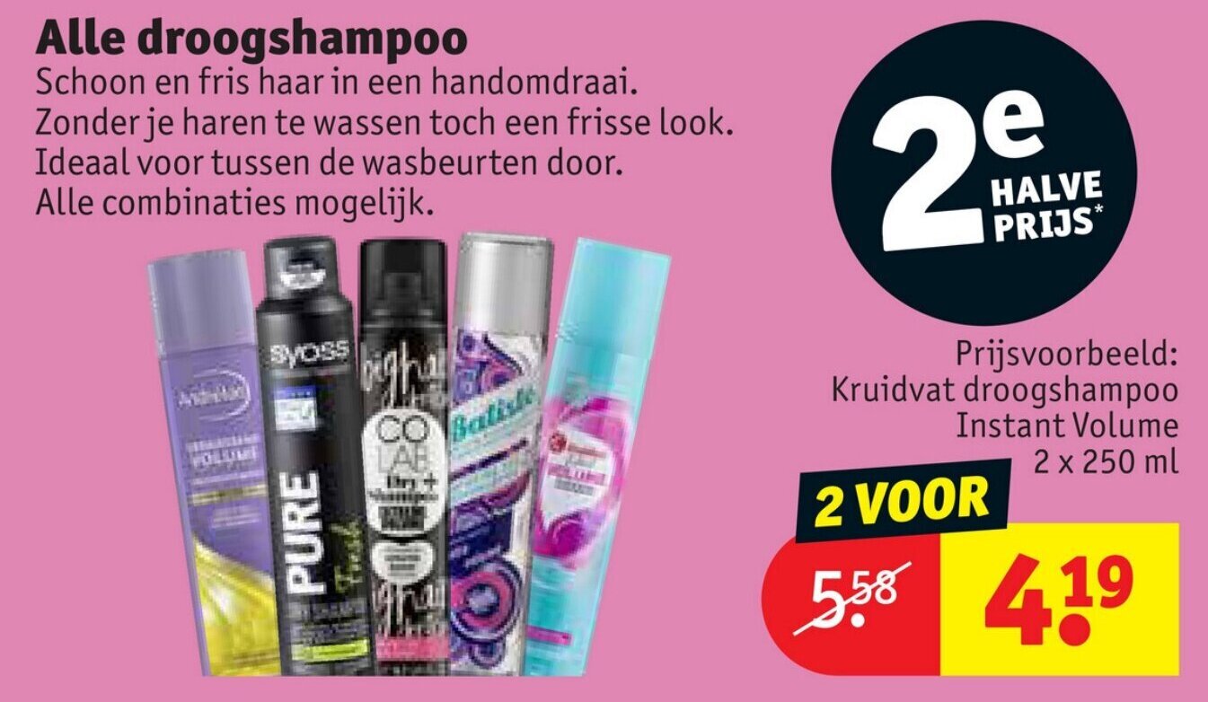 Alle Droogshampoo Aanbieding Bij Kruidvat