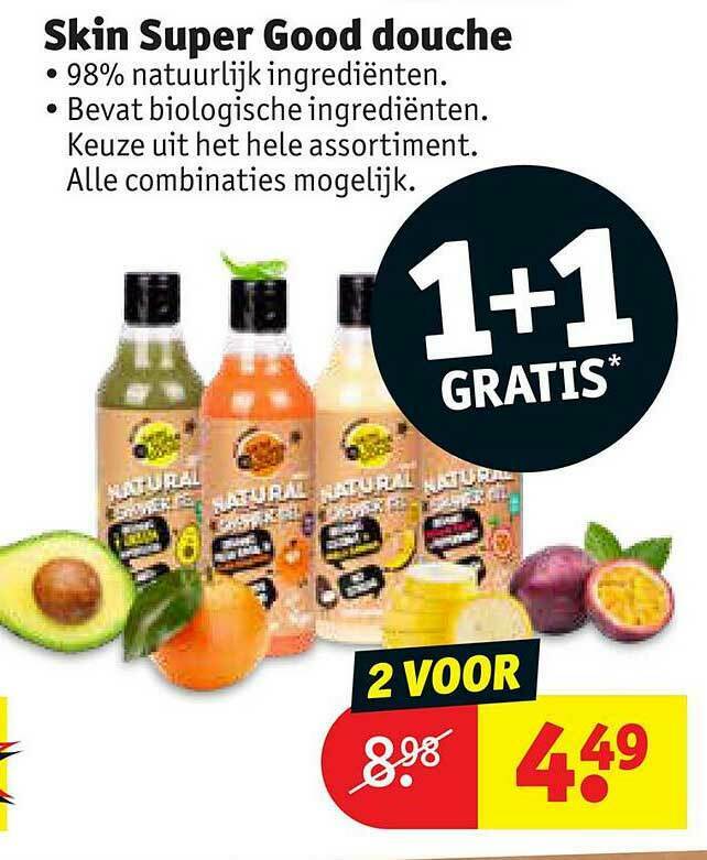 Skin Super Good Douche 1 1 Gratis Aanbieding Bij Kruidvat