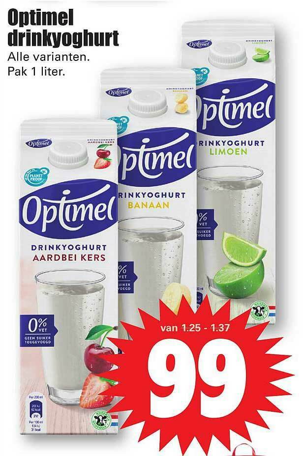 Optimel Drinkyoghurt Aanbieding Bij Dirk