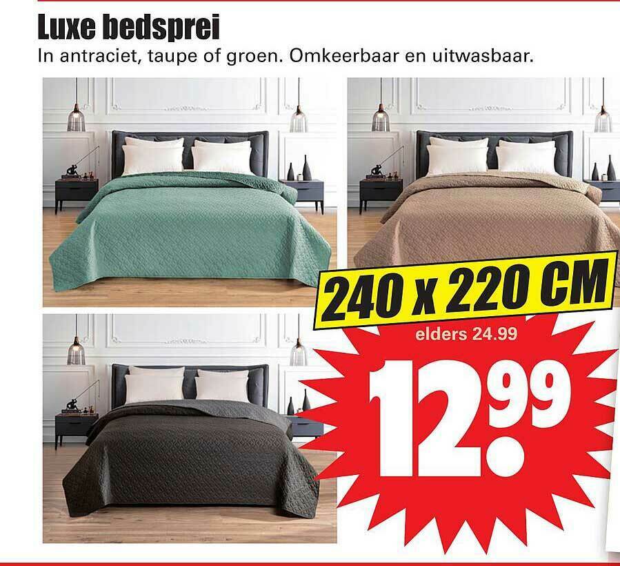 Luxe Bedsprei Aanbieding Bij Dirk