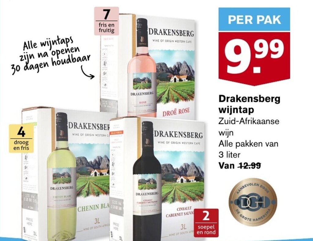 Drakensberg Wijntap Aanbieding Bij Hoogvliet