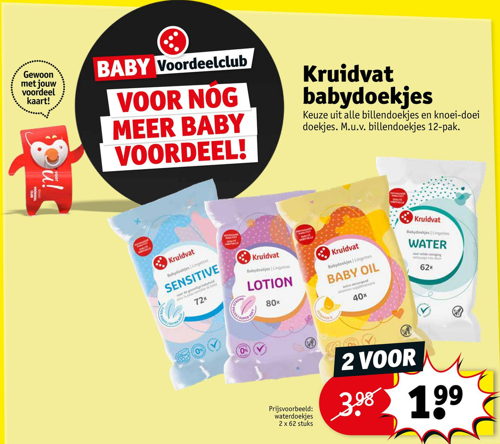 Kruidvat Babydoekjes Aanbieding Bij Kruidvat