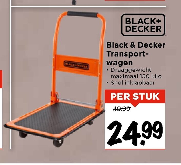 Black Decker Transportwagen Per Stuk Aanbieding Bij Vomar Voordeelmarkt