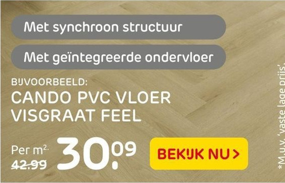 Cando Pvc Vloer Visgraat Feel Aanbieding Bij Praxis