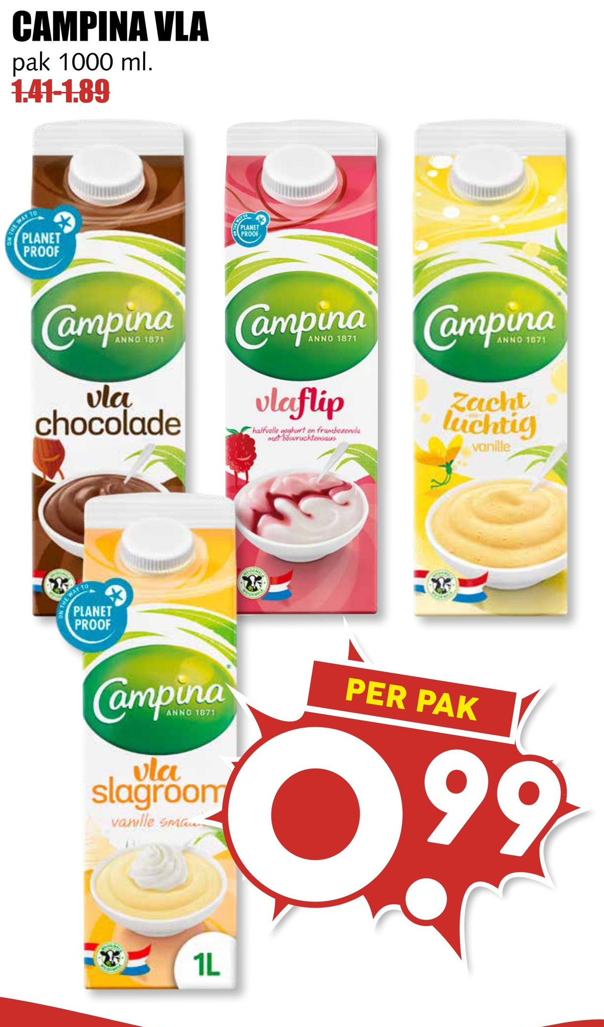 Campina Vla Aanbieding Bij Mcd Supermarkt