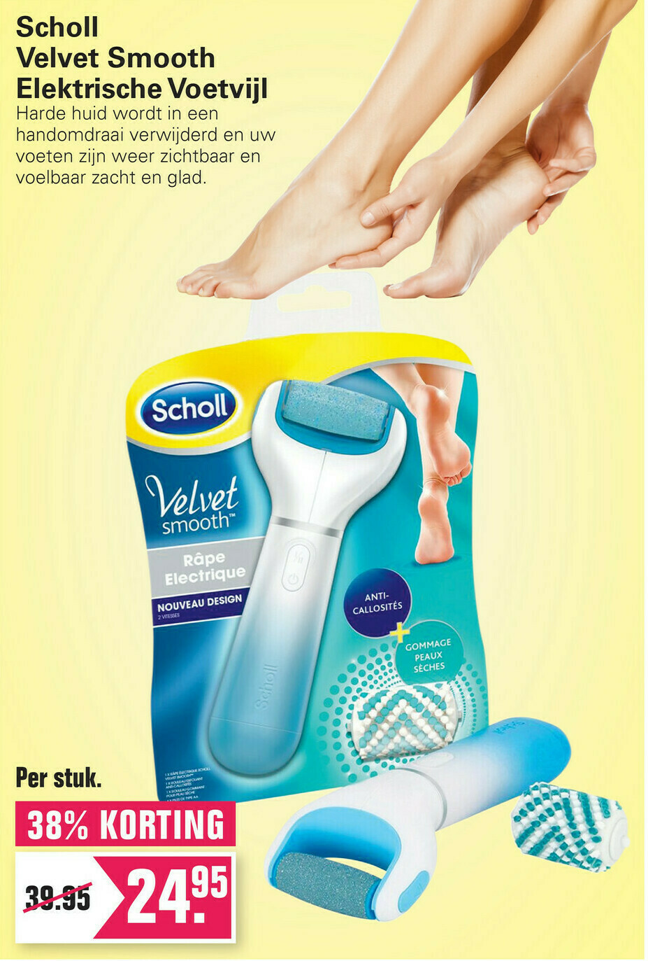 Scholl Velvet Smooth Elektrische Voetvijl Aanbieding Bij De Online Drogist