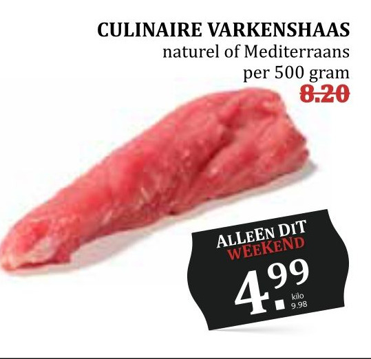 Culinaire Varkenshaas Aanbieding Bij Mcd Supermarkt