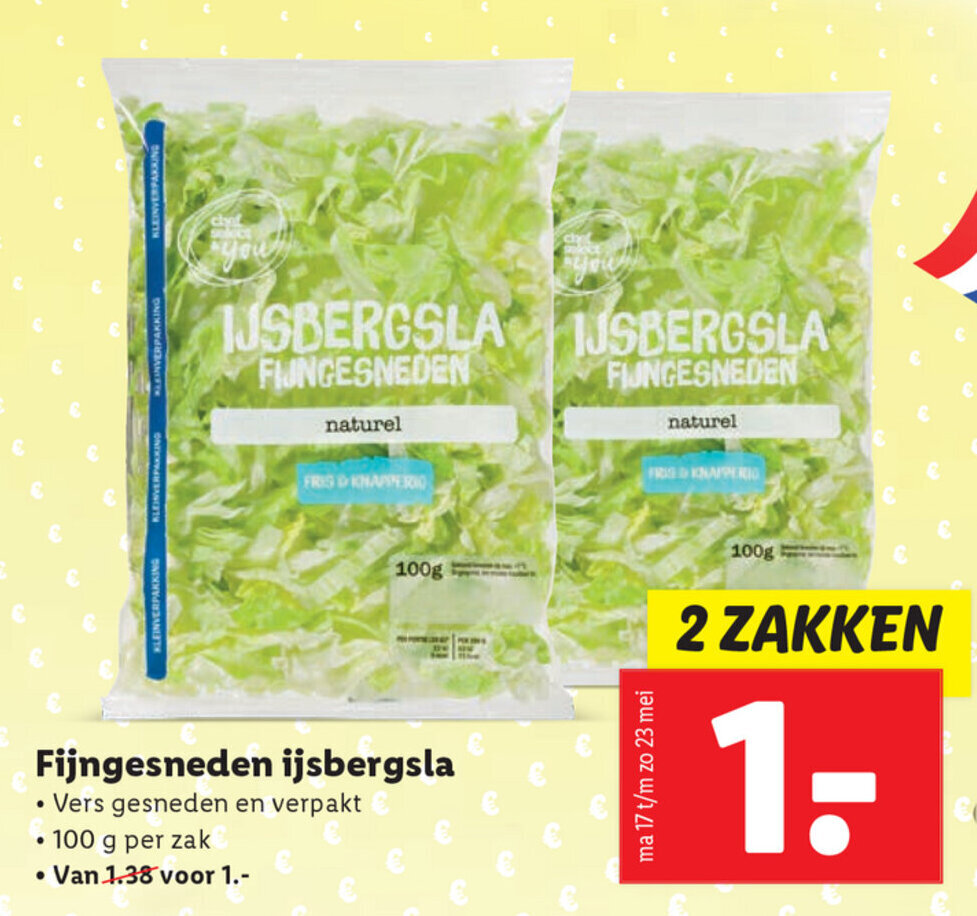 Fijngesneden Ijsbergsla G Aanbieding Bij Lidl