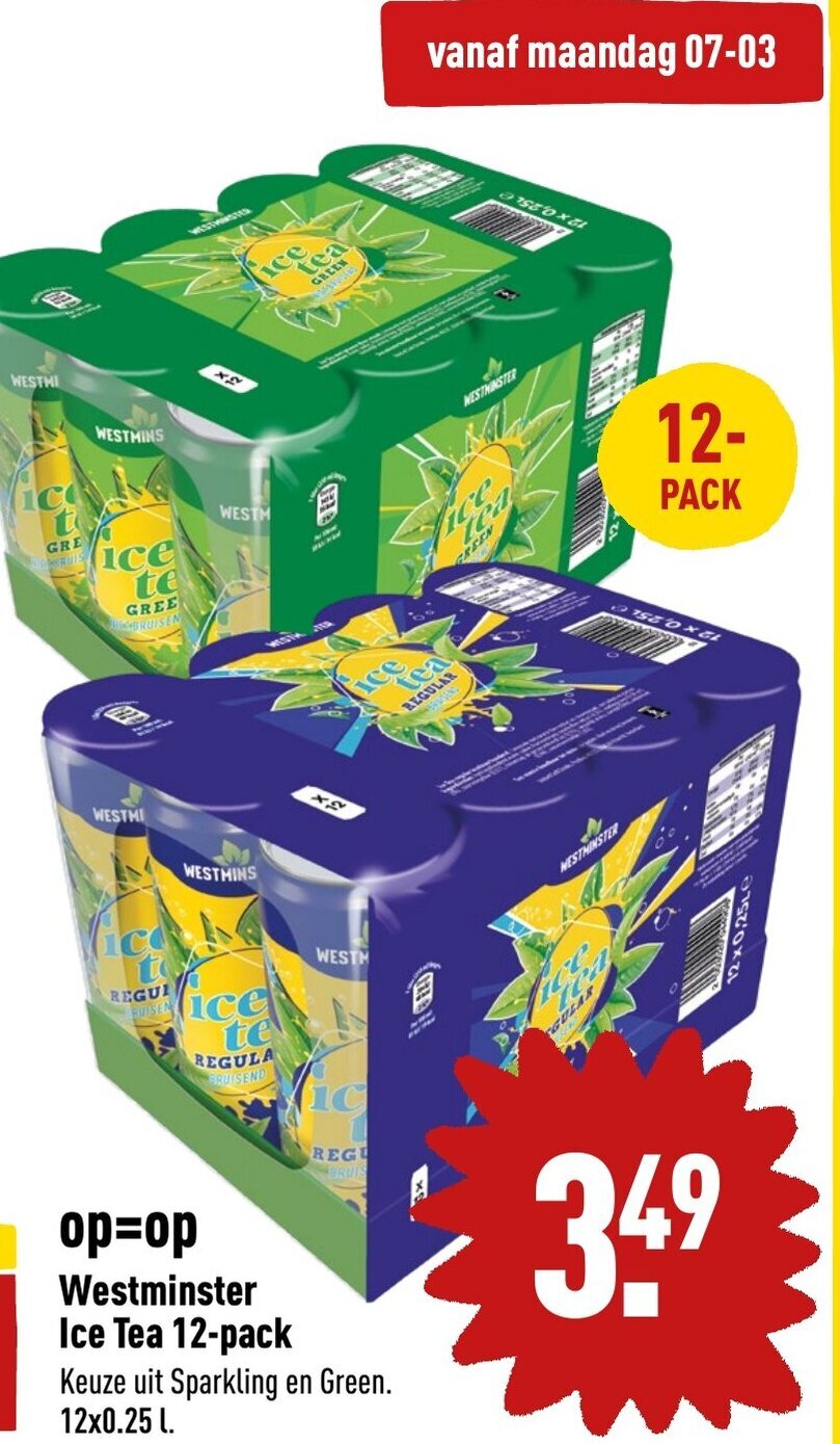 Westminster Ice Tea Pack Aanbieding Bij Aldi