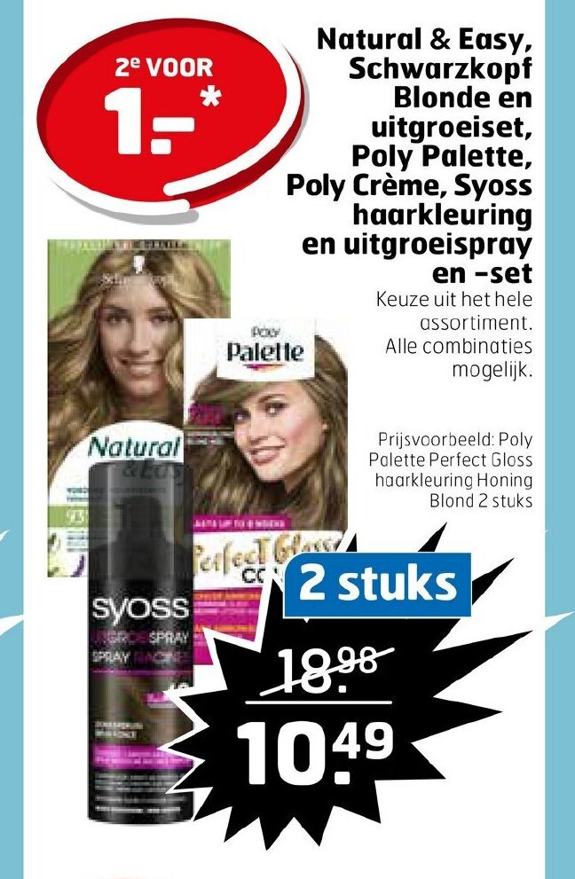 Natural Easy Schwarzkopf Blonde En Uitgroeiset Poly Palette Poly