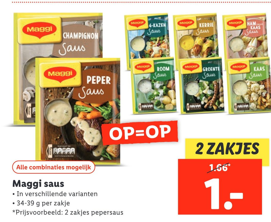 Maggi Saus Aanbieding Bij Lidl