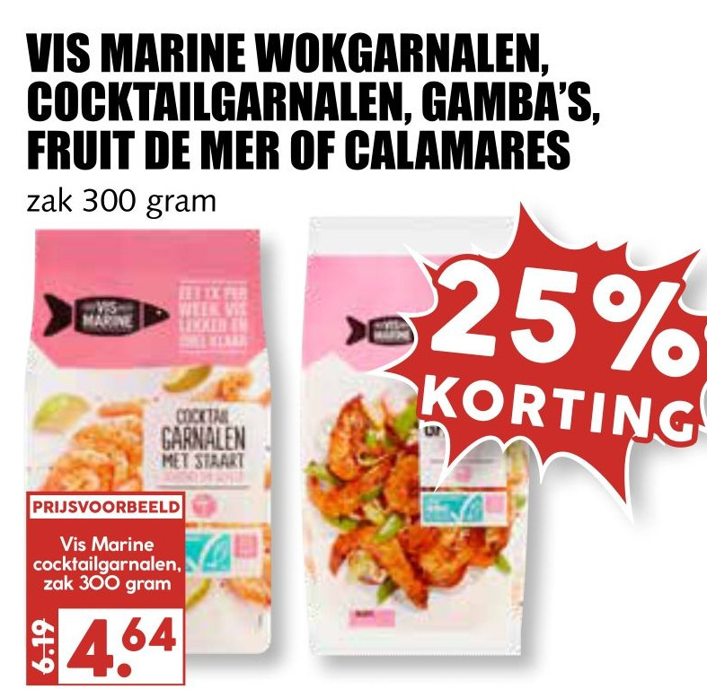 Vis Marine Wokgarnalen Cocktailgarnalen Gamba S Fruit De Mer Of