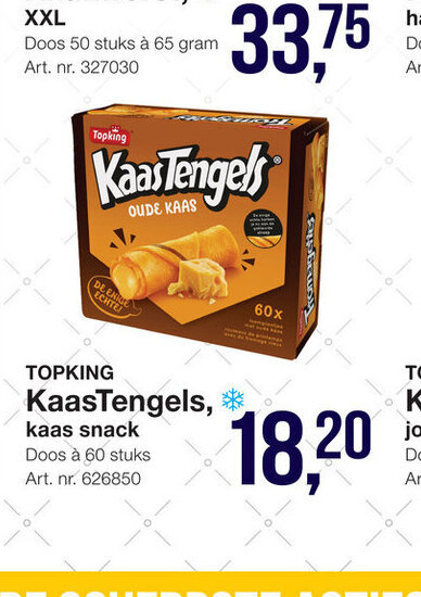 Topking KaasTengels Kaas Snack Aanbieding Bij Bidfood