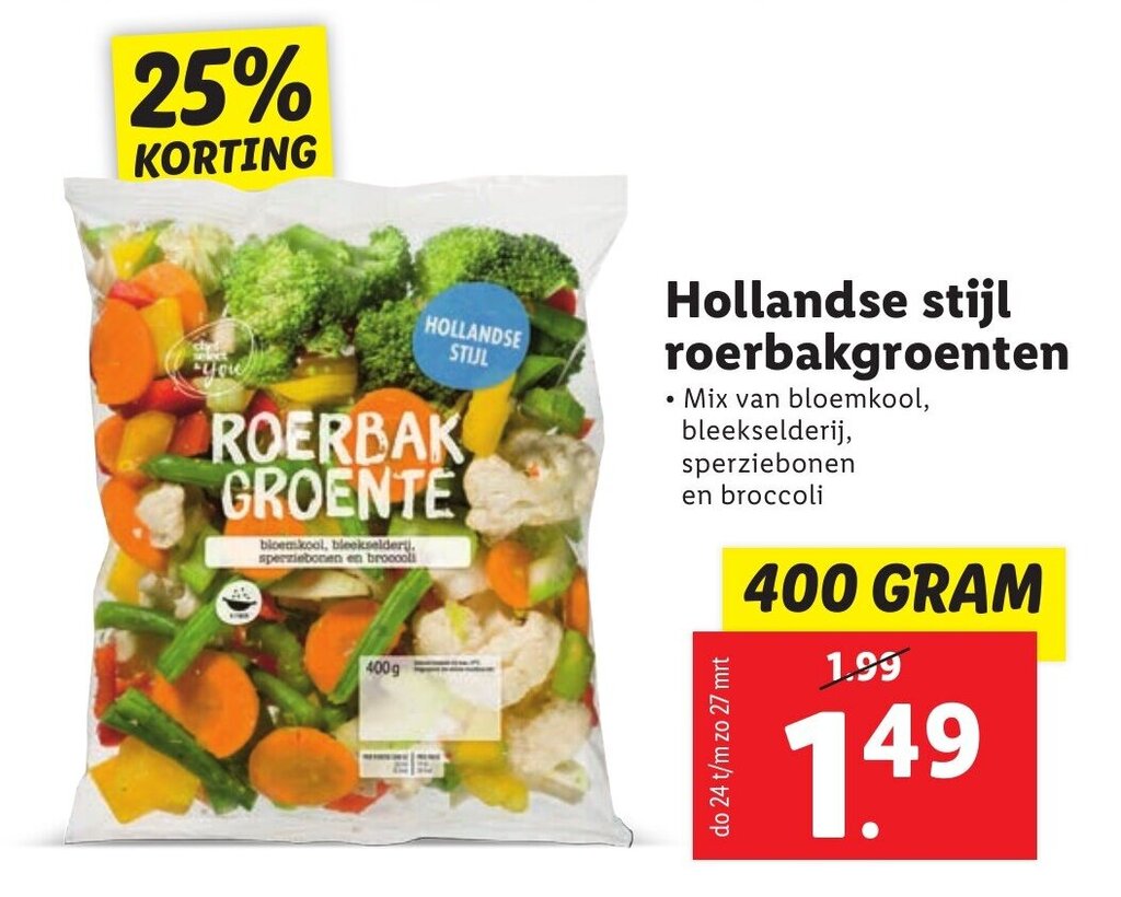 Hollandse Stijl Roerbakgroenten G Aanbieding Bij Lidl