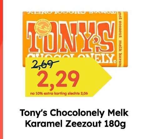 Tony S Chocolonely Melk Karamel Zeezout G Aanbieding Bij Ochama