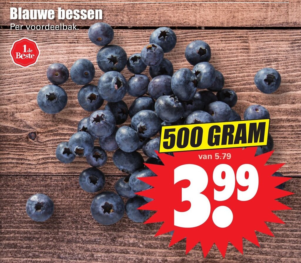 Blauwe Bessen 500 Gram Aanbieding Bij Dirk