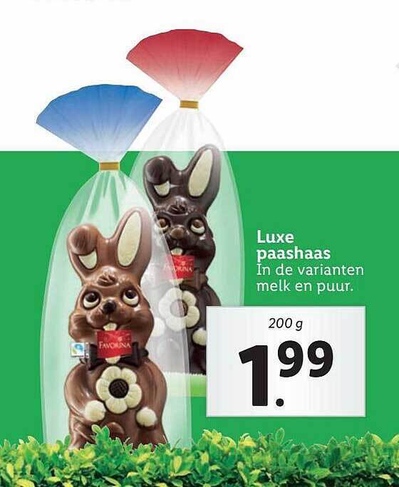 Favorina Luxe Paashaas Aanbieding Bij Lidl