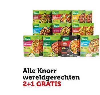 Alle Knorr Wereldgerechten Gratis Aanbieding Bij Coop