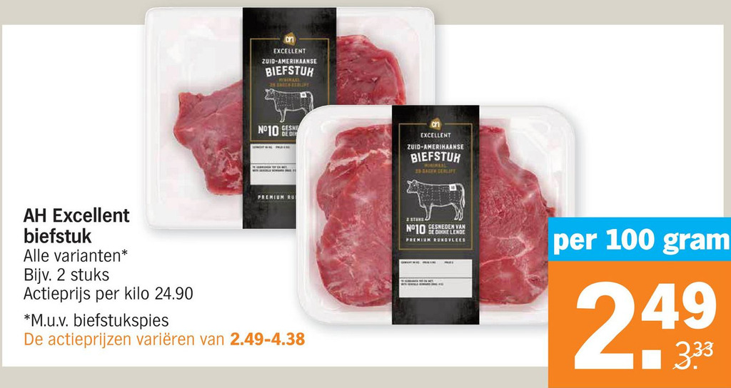 AH Excellent Biefstuk Aanbieding Bij Albert Heijn