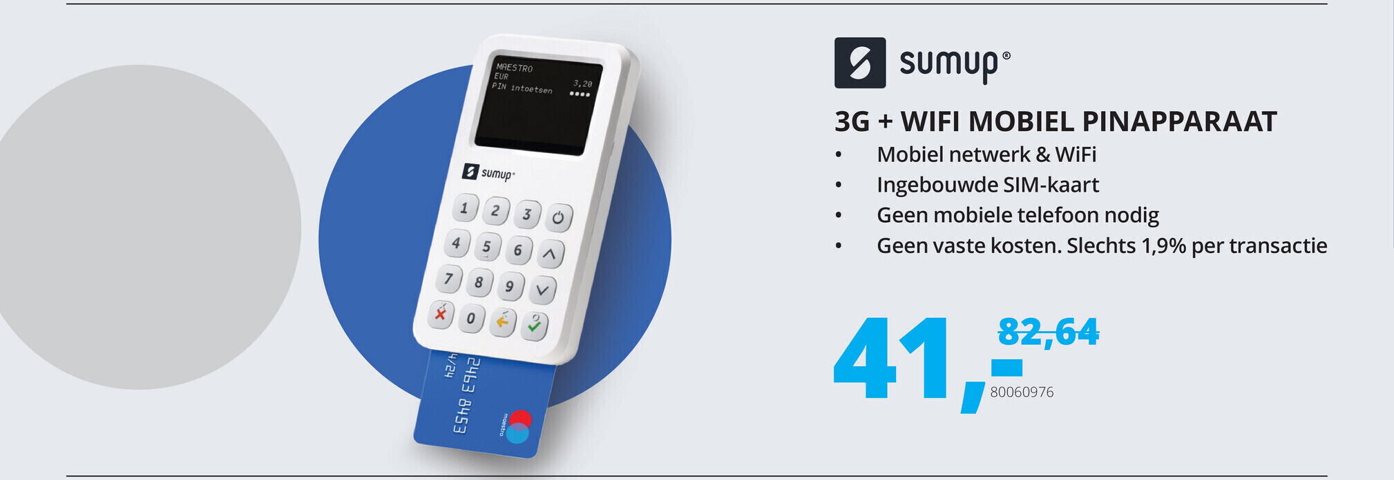 Sumup G Wifi Mobiel Pinapparaat Aanbieding Bij Paradigit