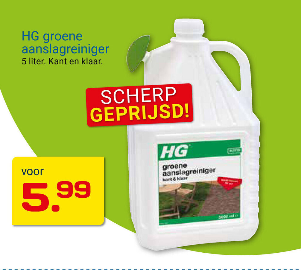 Hg Groene Aanslagreiniger Aanbieding Bij Kluswijs