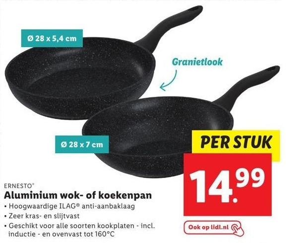 Aluminium Wok Of Koekenpan Aanbieding Bij Lidl