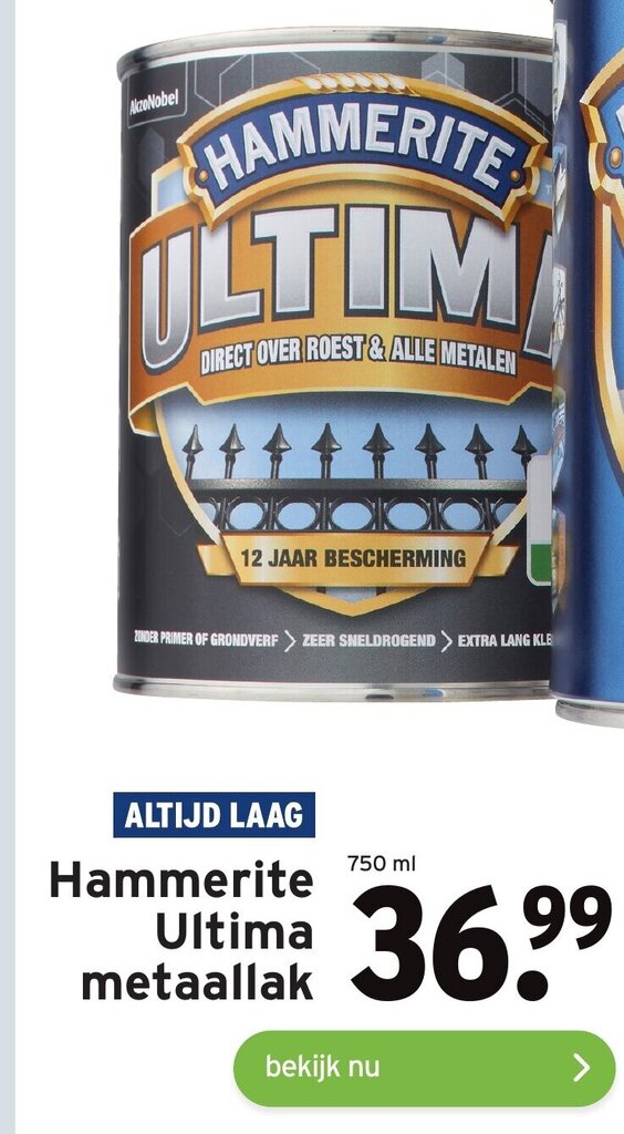 Hammerite Ultima Metaallak 750ml Aanbieding Bij GAMMA