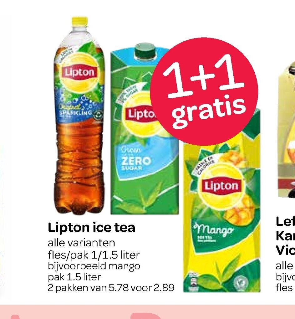 Lipton Ice Tea Alle Varianten Pakken Aanbieding Bij Spar