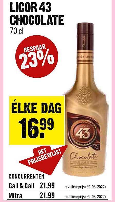 Licor 43 Chocolate Aanbieding Bij Dirck 3