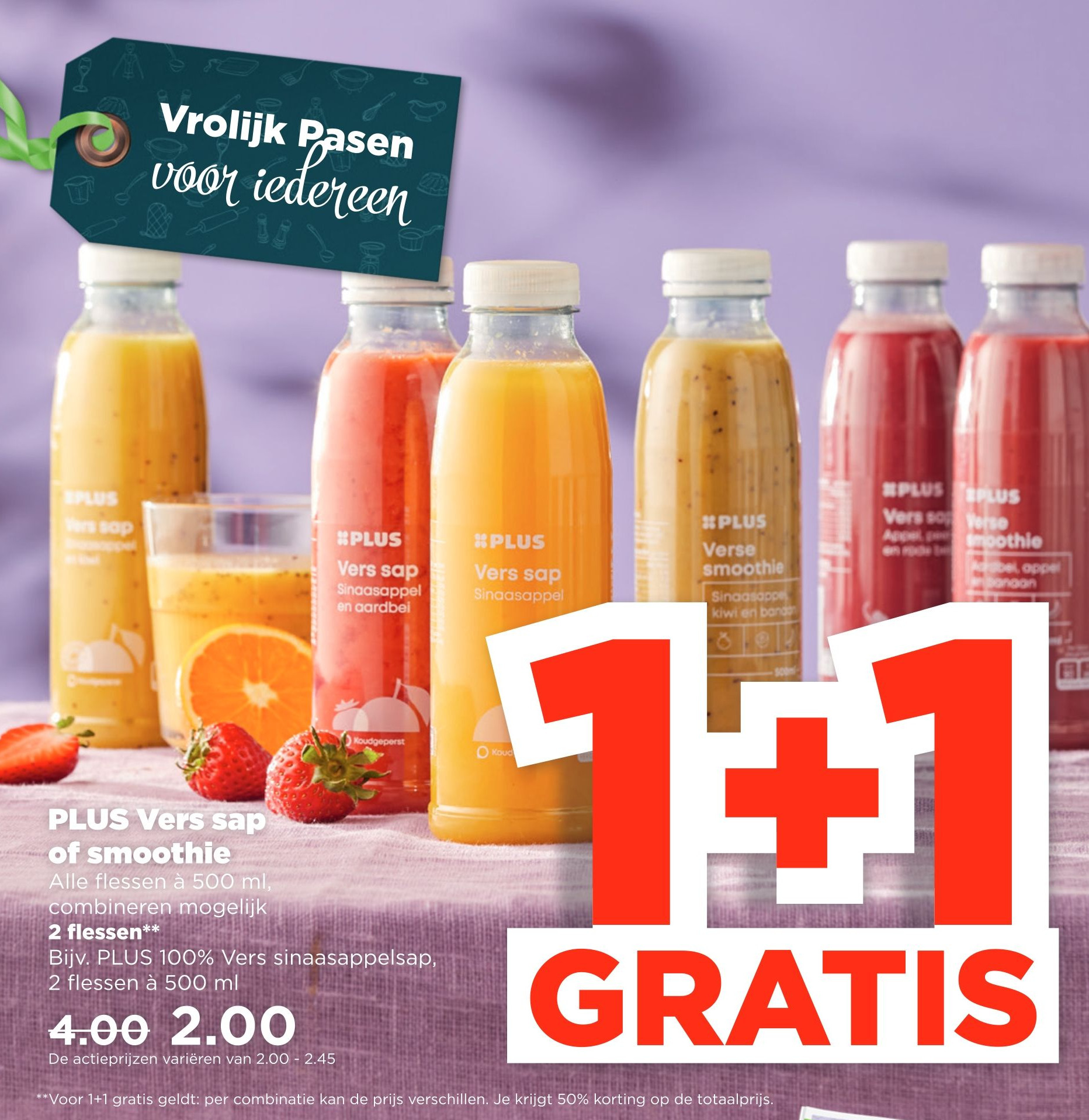 PLUS Vers Sap Of Smoothie Aanbieding Bij PLUS