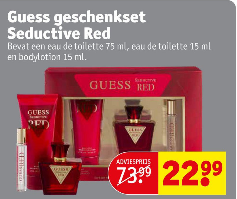 Guess Geschenkset Seductive Red Aanbieding Bij Kruidvat