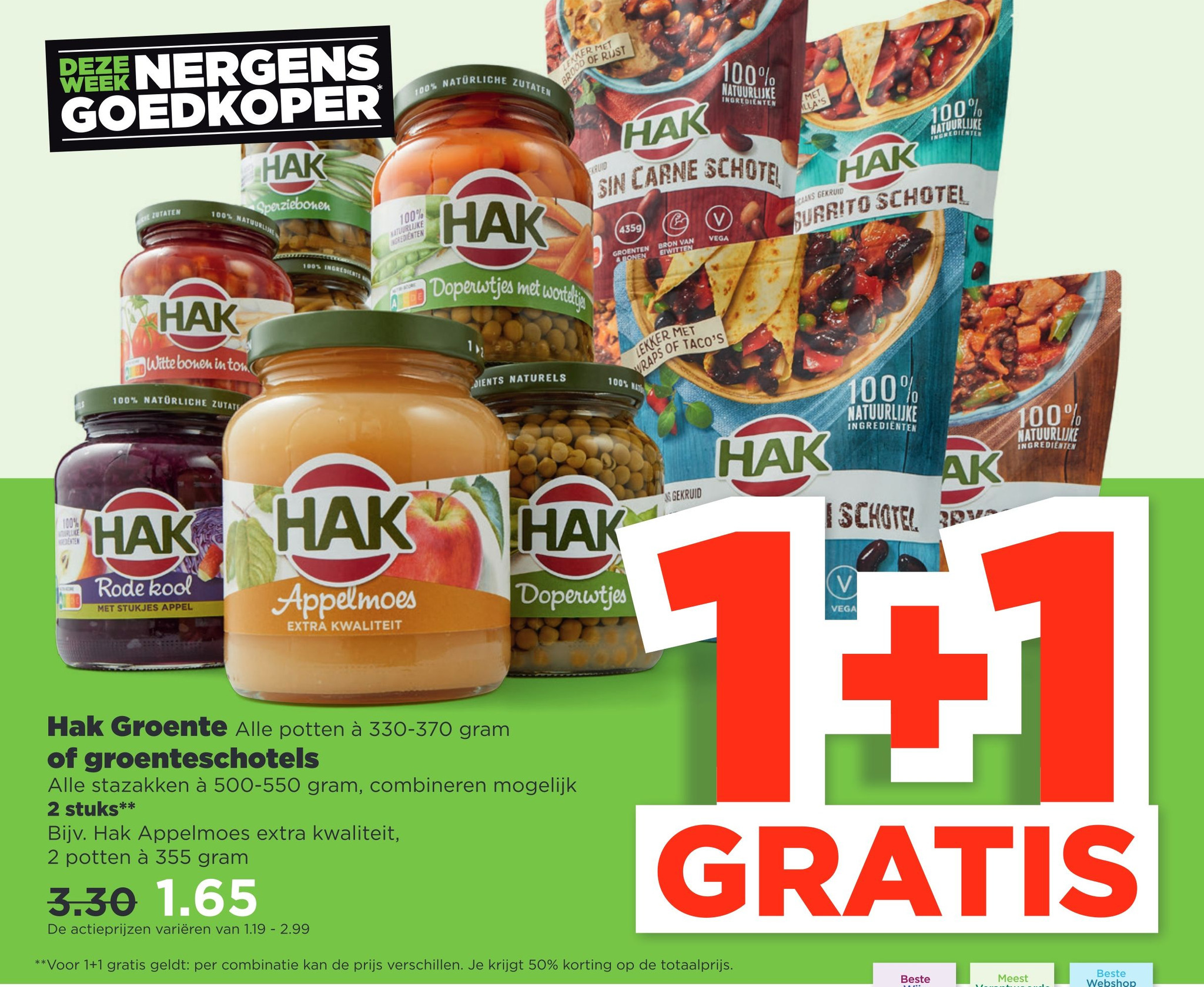 Hak Groente Of Groenteschotels Aanbieding Bij Plus