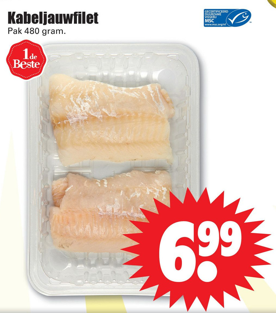 Kabeljauwfilet Aanbieding Bij Dirk