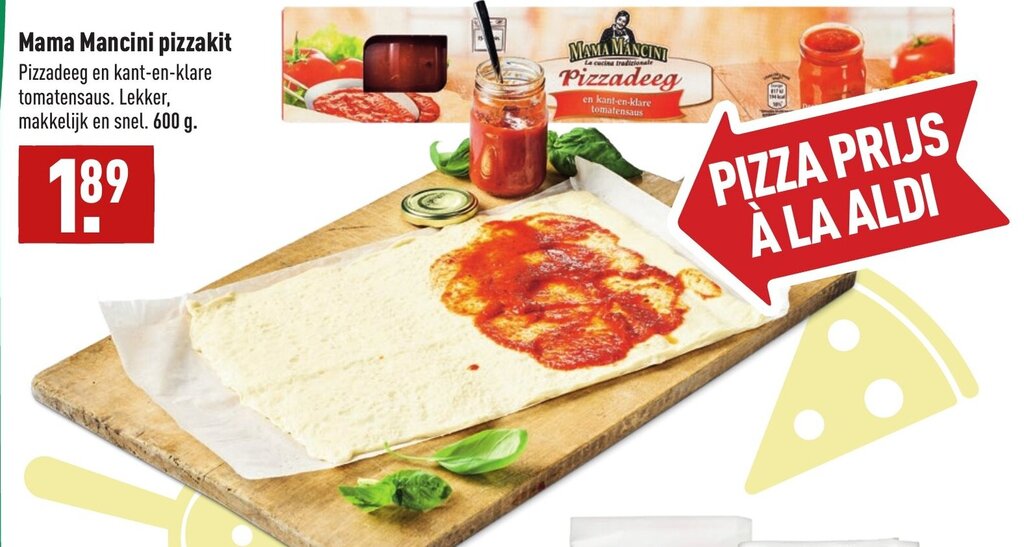 Mama Mancini Pizzakit 600g Aanbieding Bij ALDI