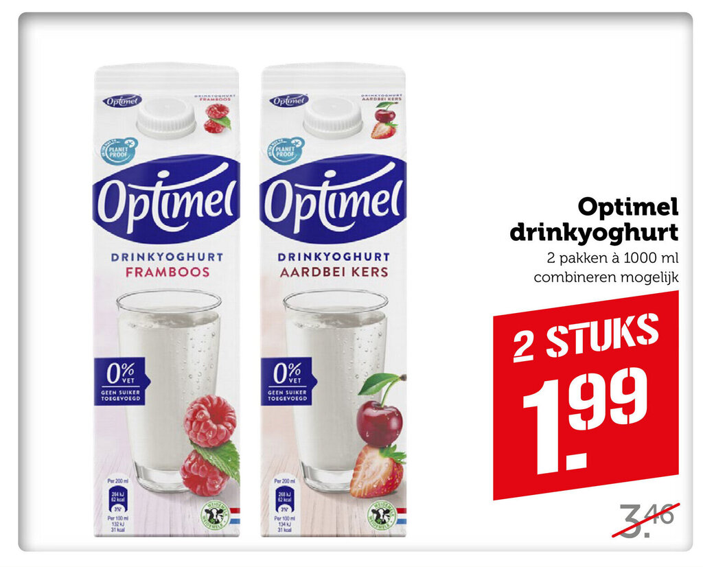 Optimel Drinkyoghurt 1000 Ml Aanbieding Bij CoopCompact