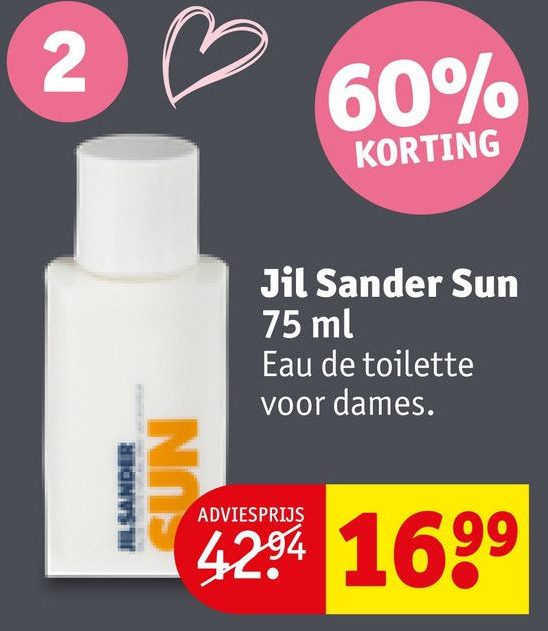 Jil Sander Sun Aanbieding Bij Kruidvat