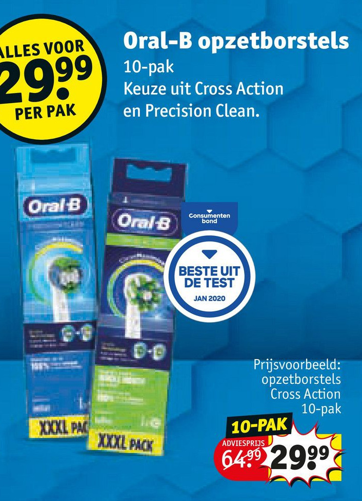 Oral B Opzetborstels Aanbieding Bij Kruidvat