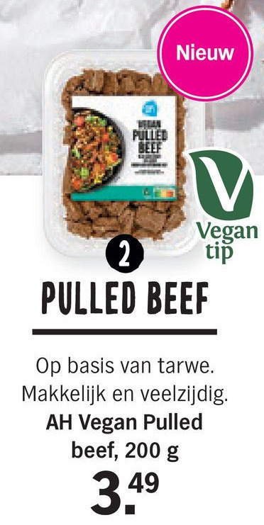 AH Vegan Pulled Beef 200 G Aanbieding Bij Albert Heijn