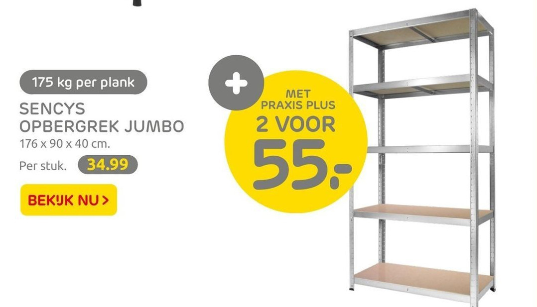 Sencys Opbergrek Jumbo Aanbieding Bij Praxis