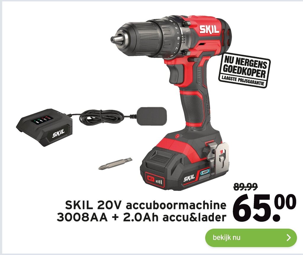 Skil V Accuboormachine Aa Ah Accu Lader Aanbieding Bij Gamma