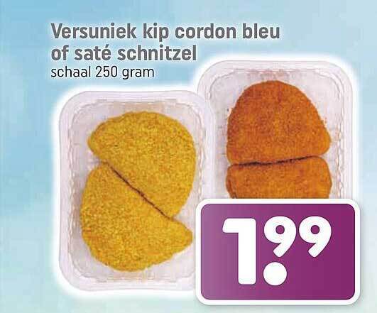 Versuniek Kip Cordon Bleu Of Sat Schnitzel Aanbieding Bij Dagwinkel