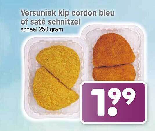 Versuniek Kip Cordon Bleu Of Sat Schnitzel Aanbieding Bij Lekker Makkelijk