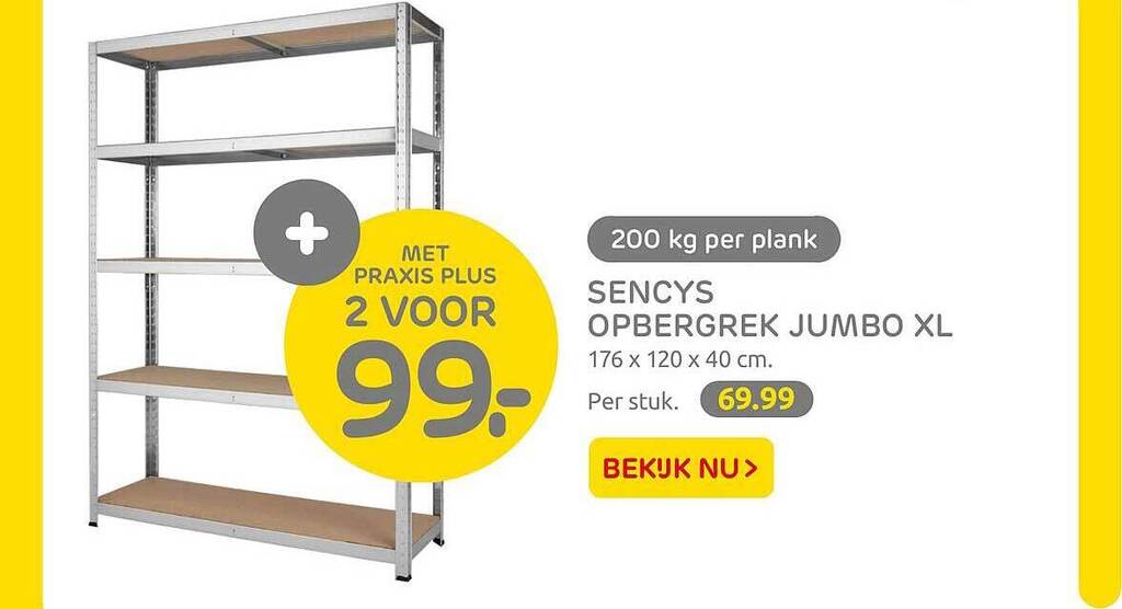 Sencys Opbergrek Jumbo Xl Aanbieding Bij Praxis