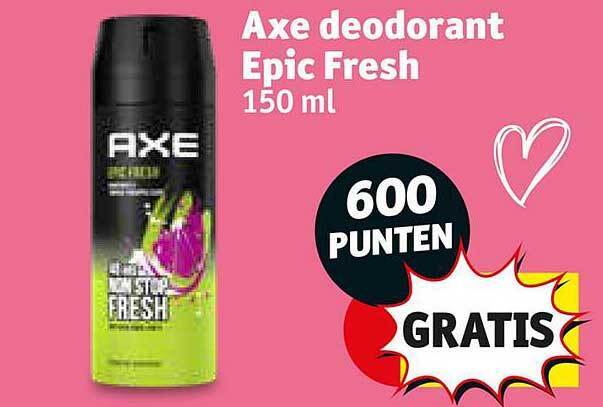 Axe Deodorant Epic Fresh Aanbieding Bij Kruidvat