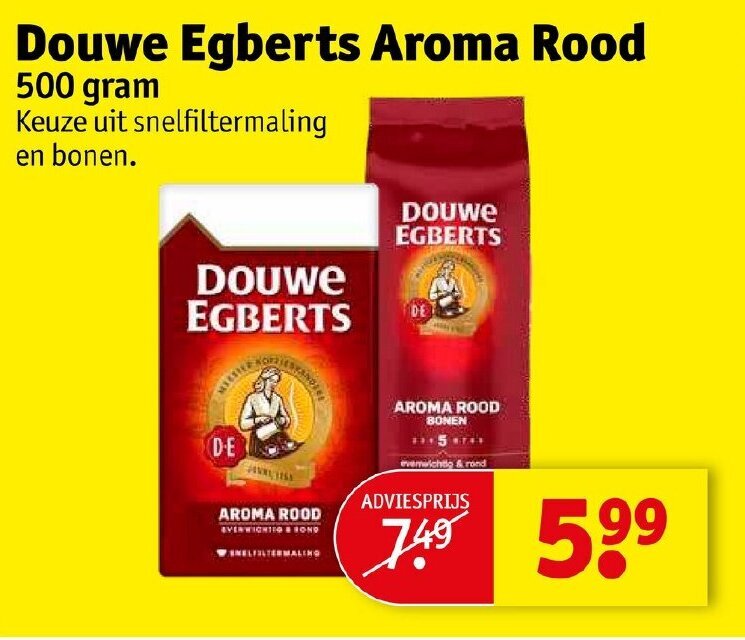 Douwe Egberts Aroma Rood G Aanbieding Bij Kruidvat