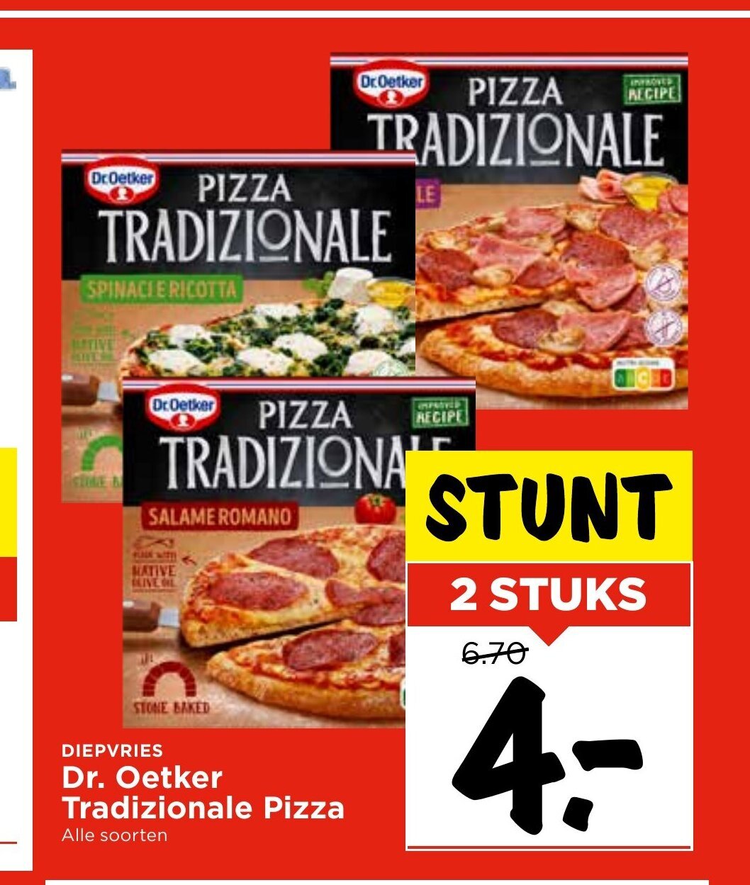 Dr Oetker Tradizionale Pizza Stuks Aanbieding Bij Vomar