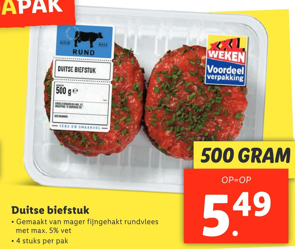 Duitse Biefstuk Aanbieding Bij Lidl