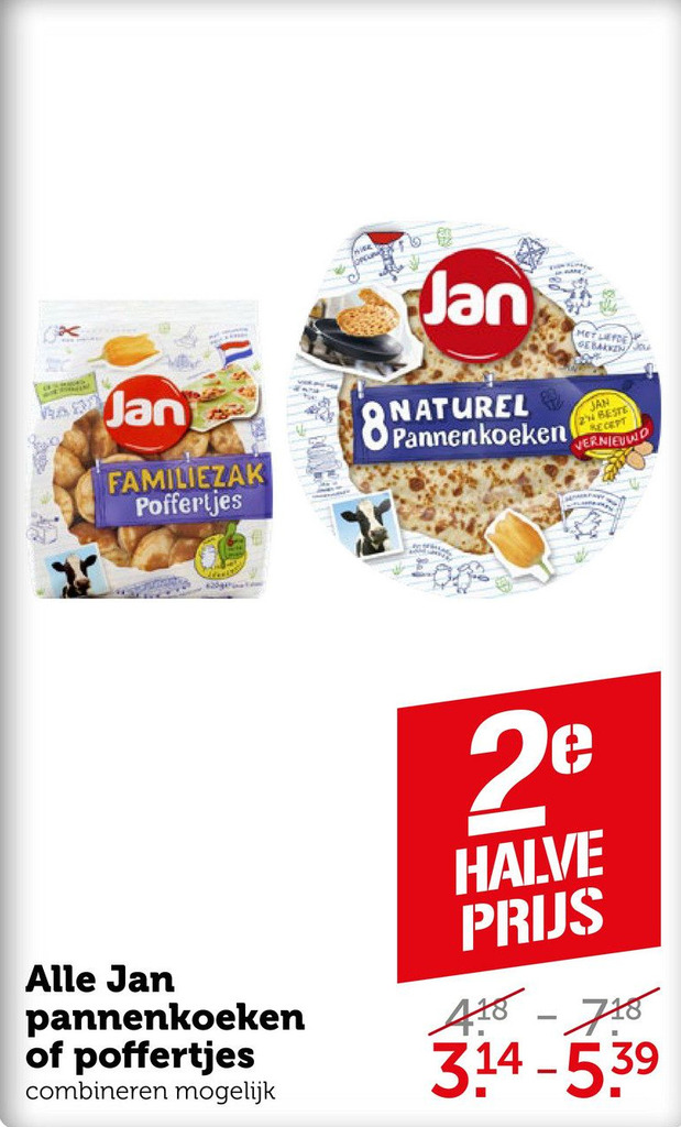 Alle Jan Pannenkoeken Of Pofferties Aanbieding Bij Coop