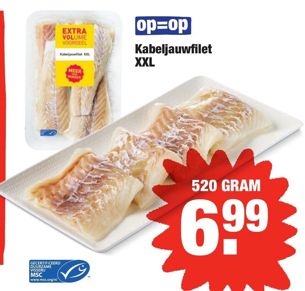 Kabeljauwfilet Xxl G Aanbieding Bij Aldi