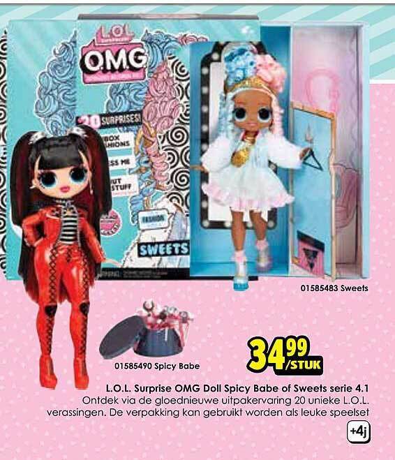 L O L Surprise OMG Doll Spicy Babe Of Sweets Serie 4 1 Aanbieding Bij